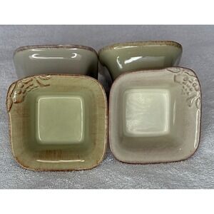Casafina Casa Stone Madeira Harvest‎ Square Ramekin 3.5" Stoneware Portugal
